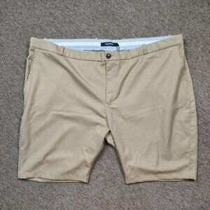 BIGDUDE Shorts Men's 54 Brown Tailored Chino Regular Fit Classic Summer
